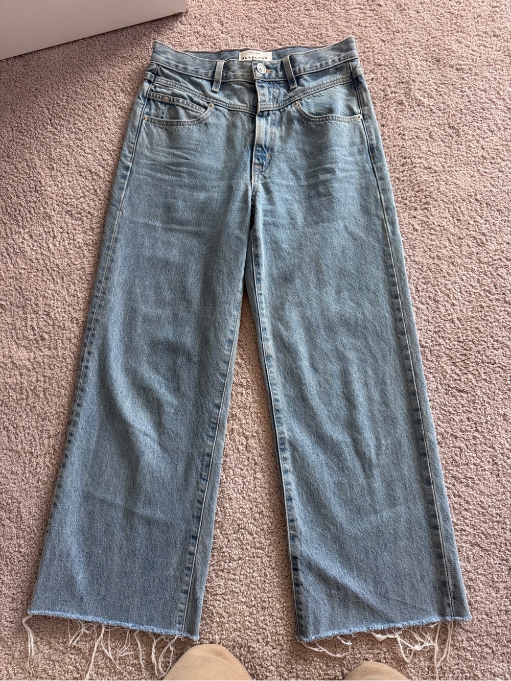 SLVRLAKE Light Blue Wide-Leg Jeans